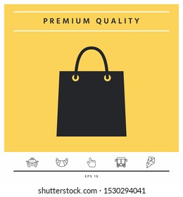 Shopping bag symbol. Graphic elements for your design