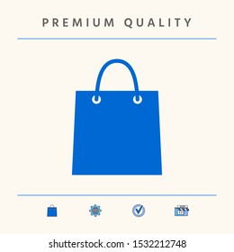 Shopping bag symbol. Graphic elements for your design