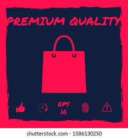Shopping bag symbol. Graphic elements for your design