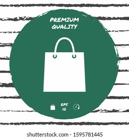 Shopping bag symbol. Graphic elements for your design
