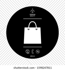 Shopping bag symbol. Graphic elements for your design