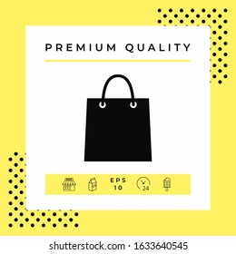 Shopping bag symbol. Graphic elements for your design