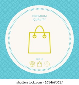 Shopping bag symbol. Graphic elements for your design