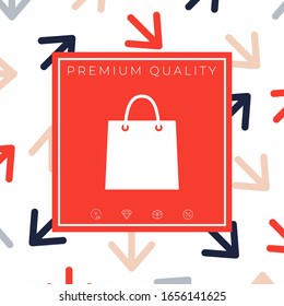 Shopping bag symbol. Graphic elements for your design