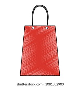 Shopping bag symbol scribble
