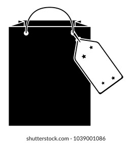 shopping bag with tag