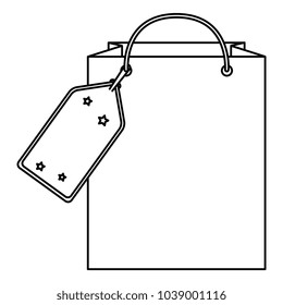 shopping bag with tag