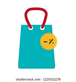 shopping bag with tag