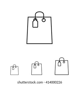 Shopping bag with tag
