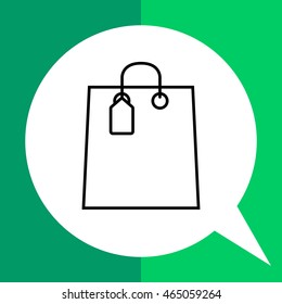 Shopping bag with tag