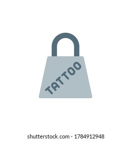 Bolsa de compras, icono del tatuaje. Elementos vectoriales de color simples de iconos de tatuaje para ui y ux, sitio web o aplicación móvil
