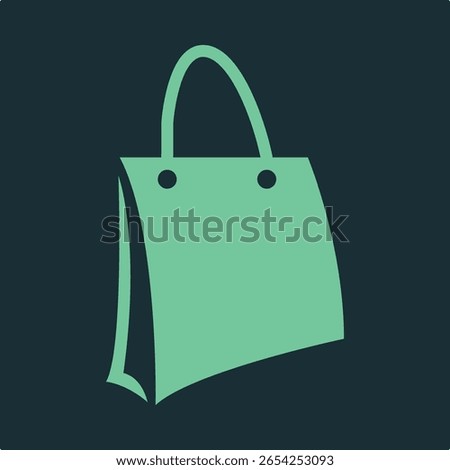 Shopping bag trendy applicable important vector Illustration design fascinating colorful background.eps
