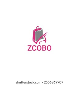 shopping bag and trolly logo
