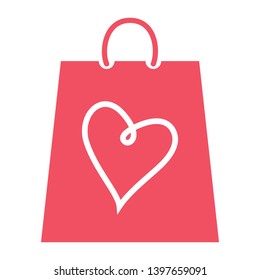 Shopping bag Valentine's Day gift