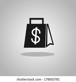 shopping bag, vector