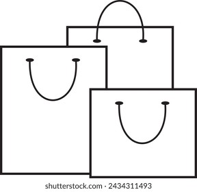 shopping bag vector design. shopping vector design