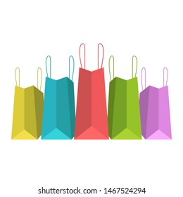 Shopping bag vector design illustration isolated on white background