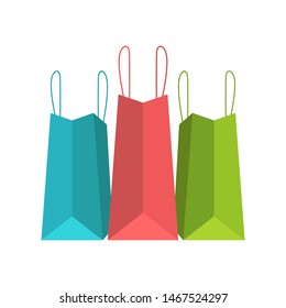 Shopping bag vector design illustration isolated on white background
