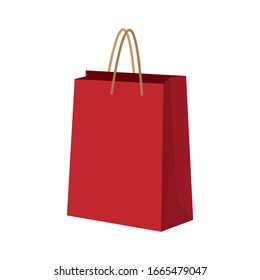 Diseño vectorial de bolsas de compras para compras en línea.