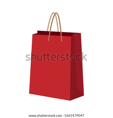Shopping bag vector design for online shopping.