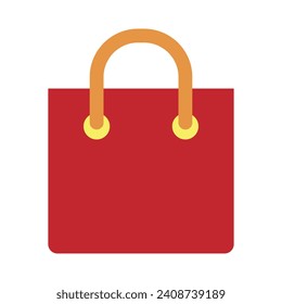 Shopping Bag Vector Flat Icon For Personal And Commercial Use.
