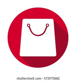 shopping bag - vector flat icon