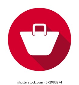 shopping bag - vector flat icon