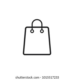 shopping bag vector icon, bag icon