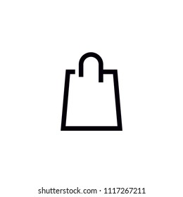 Shopping bag vector icon