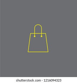 Shopping bag vector icon