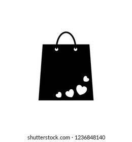 Shopping bag vector icon