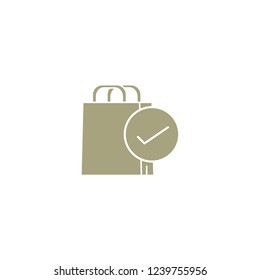 shopping bag vector icon