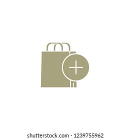 shopping bag vector icon