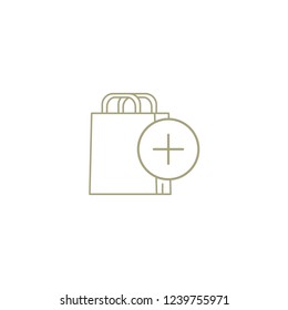 shopping bag vector icon