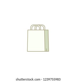 shopping bag vector icon