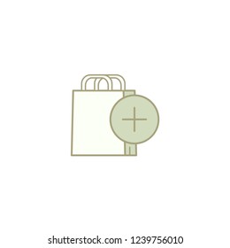shopping bag vector icon