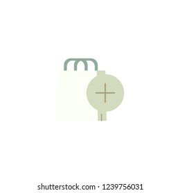 shopping bag vector icon