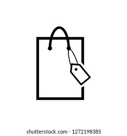 shopping bag vector icon