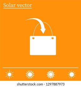 shopping bag - vector icon