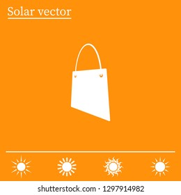 shopping bag - vector icon