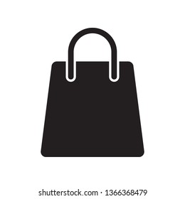 Shopping bag vector icon