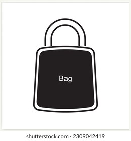 shopping bag - Vector icon