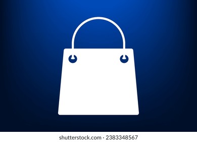 shopping bag - vector icon