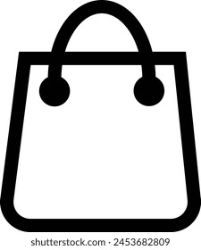 shopping bag - Vector icon