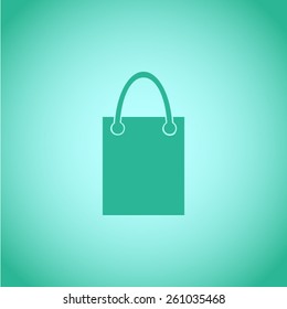 Shopping bag vector icon 