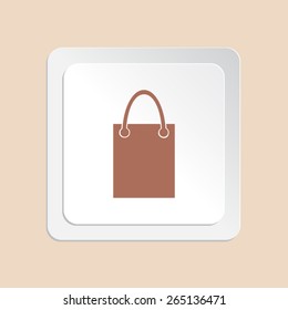 Shopping bag  vector icon