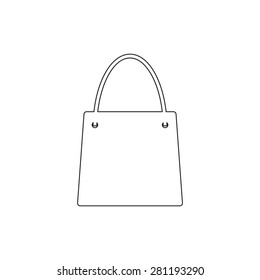 shopping bag - vector icon