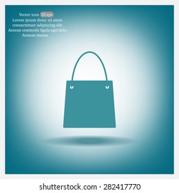 shopping bag - vector icon