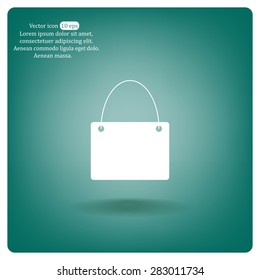 shopping bag - vector icon