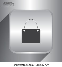 shopping bag - vector icon